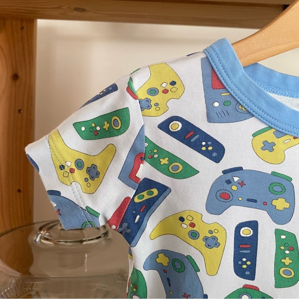 Magnolia Baby Boys Gamer Short Sleeve Pajama Set 6 - Picture 6 of 15